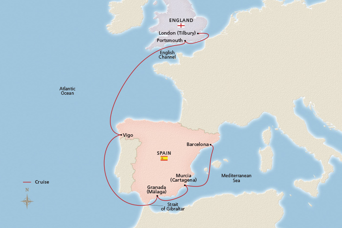Iberian Explorer Itinerary Map