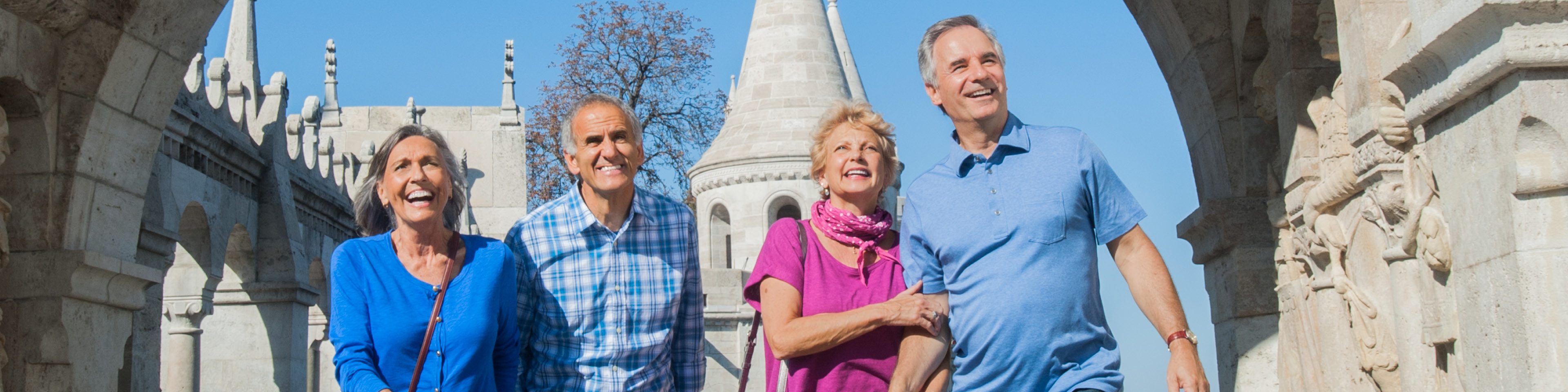 Couples at Bastion Arch Budapest, Hungary